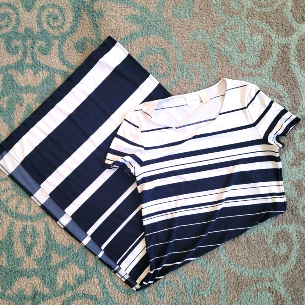 CHICOS MAXI DRESS WITH SIDE SLITS